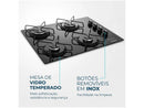 Cooktop 4 Mondial Bocas LPG Gas Black-Bivolt