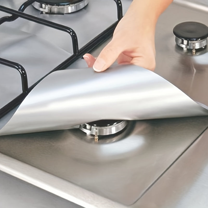 Protetor de fogão a gás reutilizável premium, revestimento protetor de queimador, extra grosso de 0,15 mm para limpeza de utensílios de cozinha
