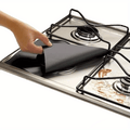 Protetor de fogão a gás reutilizável premium, revestimento protetor de queimador, extra grosso de 0,15 mm para limpeza de utensílios de cozinha