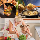 9 Utensílios de madeira para cozinhar com suporte para utensílios de madeira de Teca.