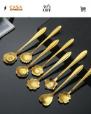 CONJUNTO DE COLHERES  PRIMAVERA PARA BOLO DE AÇO INOXIDÁVEL