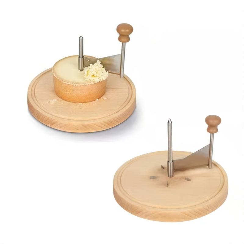 Conjunto de modelador de queijo e chocolate em aço inoxidável - fatiador multifuncional sem esforço, escamador à prova de ferrugem para rodas de queijo e delícias de confeitaria - item essencial de cozinha durável