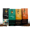 Kit 4 Pacotes Café Especial Em Grãos Coffee Mais Classico, Arara, Sul de Minas e Cerrado - 4x250g
