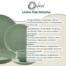 Aparelho de Jantar E Chá 30 Peças Flat Matcha Verde Oxford Puro Luxo