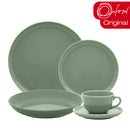 Aparelho de Jantar E Chá 30 Peças Flat Matcha Verde Oxford Puro Luxo