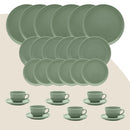 Aparelho de Jantar E Chá 30 Peças Flat Matcha Verde Oxford Puro Luxo