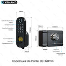 YRHAND Do Brasil R5 Tuya Smart lock fechadura eletronico digital Waterproof Wifi Fingerprint Lock Electronic Door Lock For Home