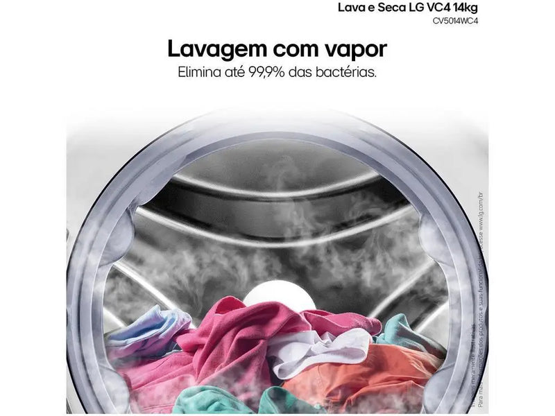 Lava e Seca LG 14kg Smart VC4 CV5014WC4 com-110V