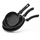 Conjunto de 3 frigideiras antiaderentes Globalflon Teflon com ovos fritos