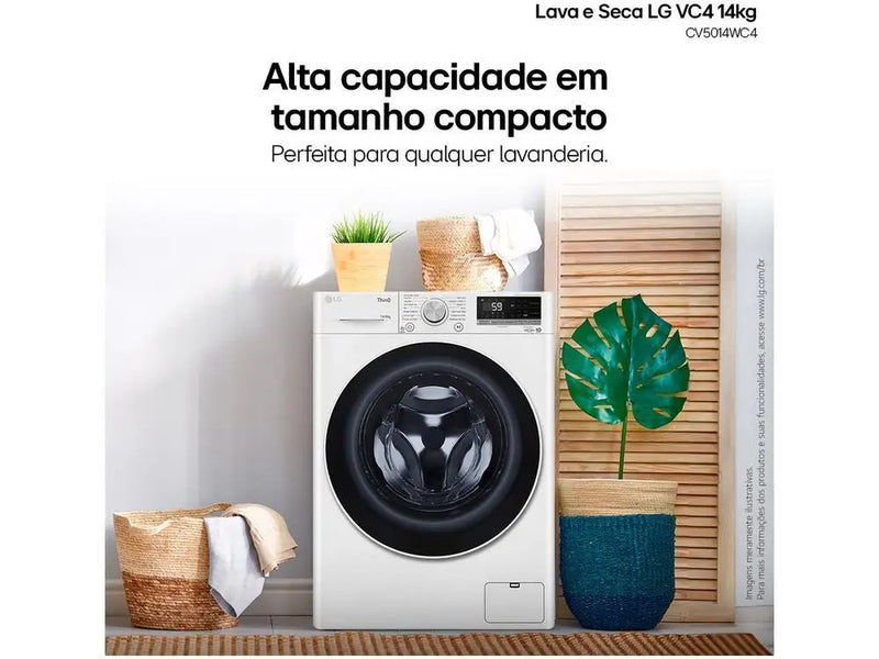 Lava e Seca LG 14kg Smart VC4 CV5014WC4 com-110V