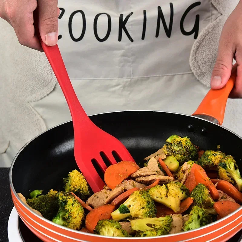 Super Conjunto de utensílios de cozinha antiaderente de silicone resistente