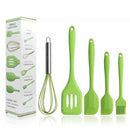 Super Conjunto de utensílios de cozinha antiaderente de silicone resistente