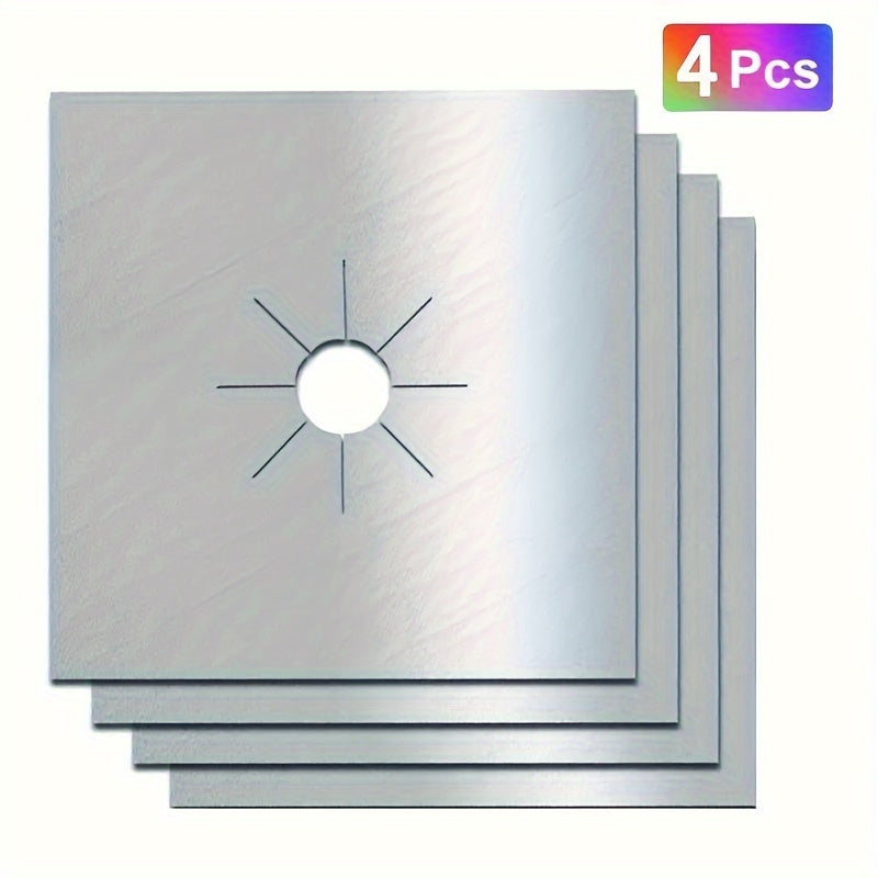 Protetor de fogão a gás reutilizável premium, revestimento protetor de queimador, extra grosso de 0,15 mm para limpeza de utensílios de cozinha