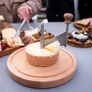 Conjunto de modelador de queijo e chocolate em aço inoxidável - fatiador multifuncional sem esforço, escamador à prova de ferrugem para rodas de queijo e delícias de confeitaria - item essencial de cozinha durável