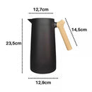 Garrafa Térmica Nórdica 1 Litro Café ou Chá Cabo de Madeira