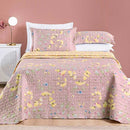 Cobre Leito Colcha BOOT 3 Peças King/Queen/Casal Dupla Face Matelassê Porta Travesseiro - Estampado Bouti