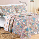 Cobre Leito Colcha BOOT 3 Peças King/Queen/Casal Dupla Face Matelassê Porta Travesseiro - Estampado Bouti