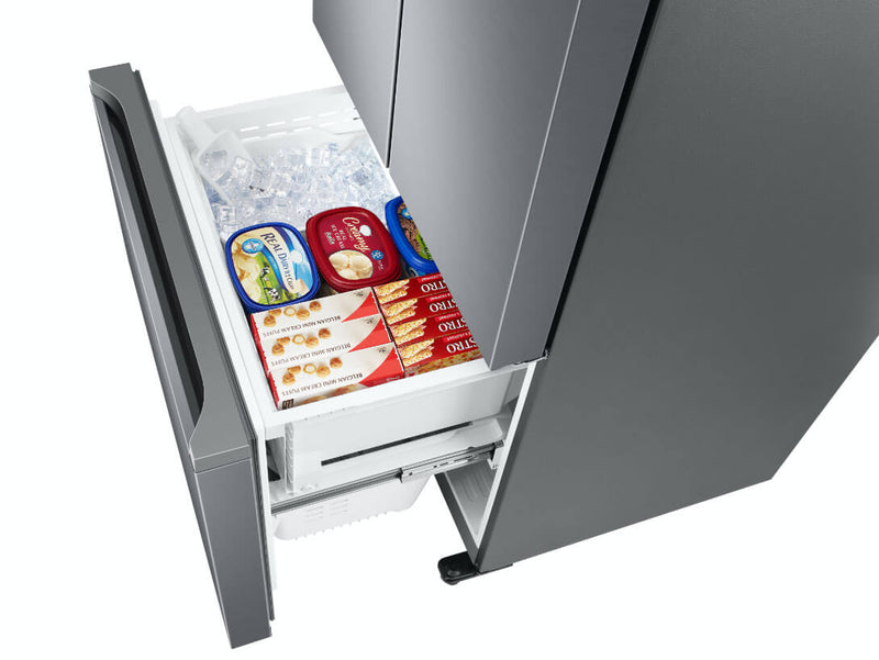 Geladeira Samsung RF49A Inverter Frost Free 3 Portas com Dispenser de Água 470L Inox Look