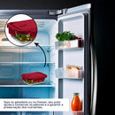 Conjunto de 10 Marmitas Prêmio Hermético Vidro 4 Travas 375ml Retangular Vermelho