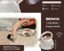 Chaleira de Apito com Indução - Brinox - Roma 2,7 litros - Cor Vanilla