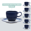 Aparelho de Jantar e Chá 30 Peças Ryo Galapagos Porcelana Oxford Jogo de Pratos e Xícaras