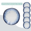 Aparelho de Jantar e Chá 30 Peças Ryo Galapagos Porcelana Oxford Jogo de Pratos e Xícaras