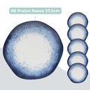 Aparelho de Jantar e Chá 30 Peças Ryo Galapagos Porcelana Oxford Jogo de Pratos e Xícaras