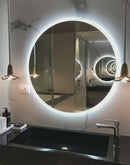 Espelho Decorativo Redondo LUXURY com Led 60cm + Suporte