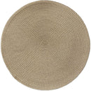 Kit 6 Americano Requinte Liso Para Mesa Redondo 38cm Palha