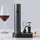 Kit Abridor De Vinho Automático Saca Rolha Elétrico Premium